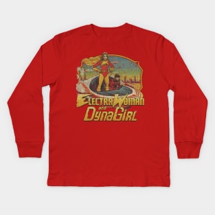 Electra Woman and Dyna Girl 1976 Kids Long Sleeve T-Shirt